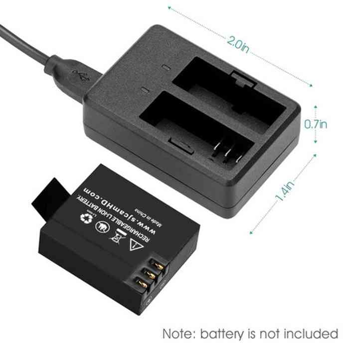 SJCAM Dual-Slot Battery Charger for SJ4000/SJ50000/M10 Series